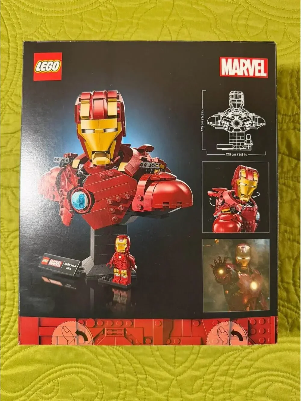 LEGO Iron Man MK4 Bust (Set 76327) — Brand New Sealed